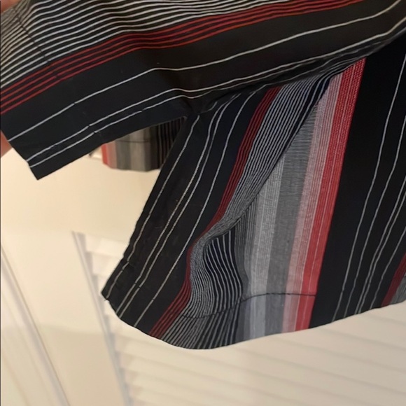 Blanque Mutlicolor Striped Boxy  Lightweight Shirt Jacket with Relaxed Fit - Picture 6 of 10